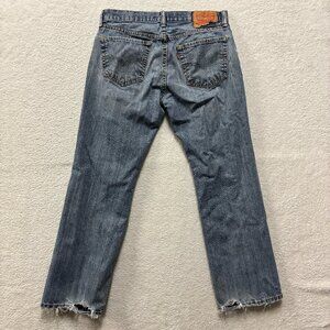 Levis Jeans Mens 31x30 559 Relaxed Straight Medium Wash Denim WELL WORN